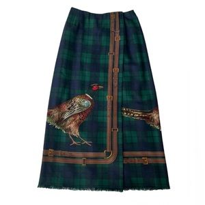 *Rare* Vintage Ralph Lauren Wool Hunting /Pheasant Skirt